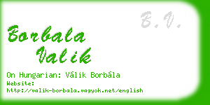 borbala valik business card