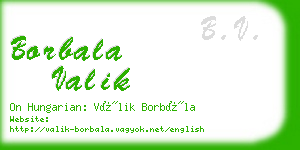 borbala valik business card